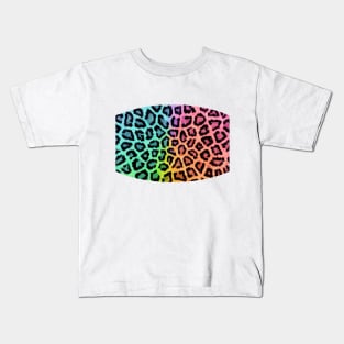 Neon Leopard Print Kids T-Shirt